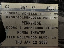 Pennywise / No Use For A Name / The Suicide Machines / Love Equals Death on Jan 12, 2006 [172-small]