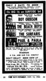 Roy Orbison / The Beach Boys / The Safaris / Paul & Paula on Jan 18, 1964 [276-small]