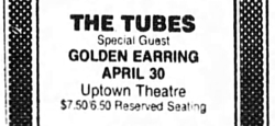 The Tubes / Golden Earring on Apr 30, 1976 [993-small]