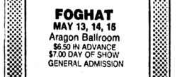 Foghat / U.F.O. on May 13, 1976 [998-small]