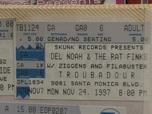 Del Noah & The Mt. Ararat Finks / The Ziggens / Slightly Stoopid / Filibuster on Nov 24, 1997 [629-small]