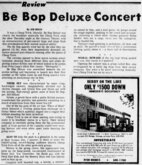 Be Bop Deluxe / Cheap Trick / Rex on Oct 6, 1977 [573-small]