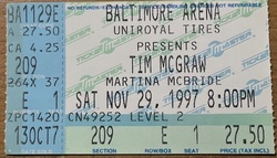 Tim McGraw / Martina McBride on Nov 29, 1997 [898-small]