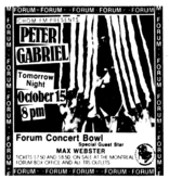 Peter Gabriel / Max Webster on Oct 15, 1978 [787-small]
