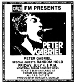 Peter Gabriel / Random Hold  on Jul 4, 1980 [857-small]