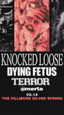 Knocked Loose / Dying Fetus / Terror / Omerta on Sep 14, 2022 [003-small]