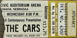 The Cars on Aug 15, 1984 [221-small]