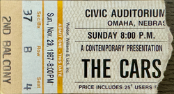 The Cars on Nov 29, 1987 [236-small]