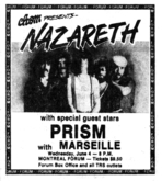 Nazareth / Prism / Marseille on Jun 4, 1980 [299-small]
