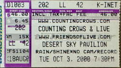 Counting Crows/Live on Oct 3, 2000 [382-small]