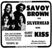 Savoy Brown / Silverhead / KISS on May 12, 1974 [396-small]
