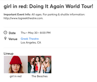 girl in red / The Beaches on May 30, 2024 [470-small]