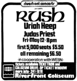 Rush / Uriah Heep / Judas Priest on May 12, 1978 [529-small]