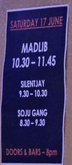 Madlib / Silent Jay / Soju Gang on Jun 17, 2023 [718-small]