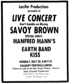 savoy brown / Manfred Mann's Earth Band / KISS on May 20, 1974 [212-small]