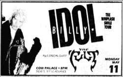 Billy Idol / The Cult on May 11, 1987 [311-small]