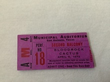 My ticket stub, Bloodrock / Cactus / Pot Liquor on Apr 6, 1972 [323-small]