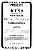 KISS / Montrose on Jun 20, 1975 [211-small]