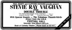 Stevie Ray Vaughan / Fabulous Thunderbirds on Mar 22, 1986 [899-small]