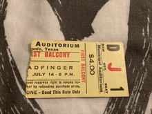 Ticket stub, Badfinger on Jul 14, 1981 [914-small]