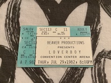 Ticket Stub, Loverboy / Point Blank on Jul 29, 1982 [924-small]