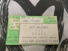 Ticket stub, Heart / John Cougar on Nov 19, 1982 [665-small]