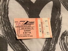 Ticket Stub, ZZ Top on Oct 2, 1983 [780-small]