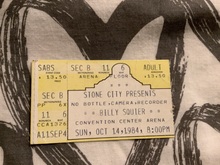 Ticket Stub, Billy Squier on Oct 14, 1984 [822-small]