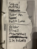Your Arms Are My Cocoon Setlist (Did not play I'm RUINED; instead covered Boys Don't Cry), Dilly Dally Fest 2023 on Dec 1, 2023 [212-small]