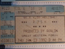 Rush on Jan 23, 1992 [348-small]