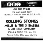 The Rolling Stones / Millie & The 5 Embers on Aug 27, 1964 [451-small]