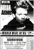 Bryan Adams / Survivor on May 15, 1985 [527-small]