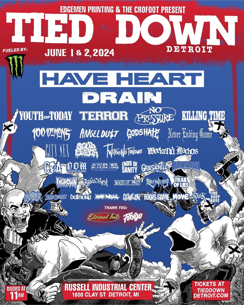 Jun 01, 2024 SOLD OUT Tied Down Fest 2024 at Russell Industrial