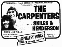 The Carpenters / Skiles & Henderson on Jul 3, 1973 [739-small]