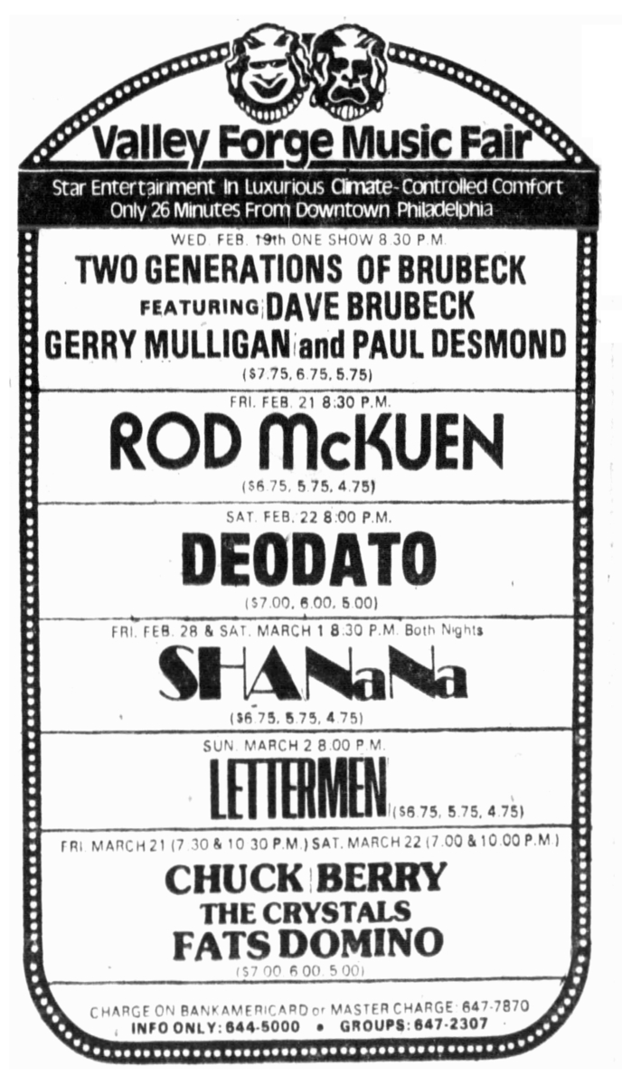 The Lettermen Concert & Tour History (Updated for 2025 2025