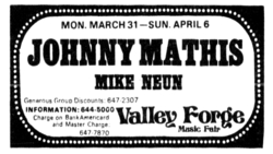 Johnny Mathis / Mike Neun on Mar 31, 1975 [248-small]