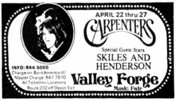 The Carpenters / Skiles & Henderson on Apr 25, 1975 [302-small]