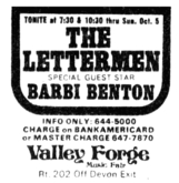 The Lettermen / Barbi Benton on Mar 2, 1975 [358-small]