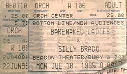tags: Barenaked Ladies, Billy Bragg, New York, New York, United States, Ticket, Beacon Theatre - Barenaked Ladies / Billy Bragg on Jul 10, 1995 [469-small]