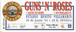 tags: Ticket - Guns N' Roses / Faith No More / Soundgarden on Jun 30, 1992 [662-small]