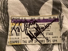 Ticket stub with Mark Farner’s autograph , Blue Öyster Cult / Mark Farner on Apr 24, 2003 [019-small]