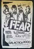 Fear / Rebel Truth / Dead Pledge / Justice In America on Jul 27, 1982 [386-small]