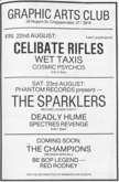 The Celibate Rifles / Wet Taxis / Cosmic Psychos on Aug 22, 1986 [657-small]