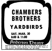 The Chambers Brothers / The Yardbirds on Mar 30, 1966 [691-small]