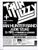 Thin Lizzy / Ian Hunter / Judy Tzuke / The Q-Tips / Trimmer & Jenkins on Aug 8, 1981 [876-small]
