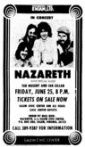 Nazareth / Ted Nugent / Gillan on Jun 25, 1976 [192-small]