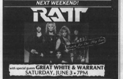 Ratt / KIX / Warrant / Great White on Jun 3, 1989 [695-small]