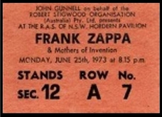 Frank Zappa / Mothers of Invention on Jun 25, 1973 [883-small]