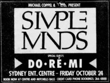 Simple Minds / Do Re Mi on Oct 24, 1986 [724-small]