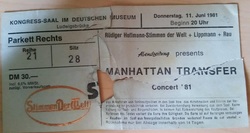 The Manhattan Transfer on Jun 11, 1981 [260-small]